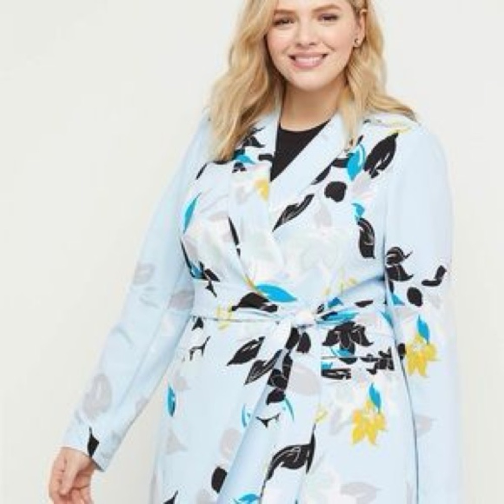Floral Belted Soft Jacket Size 18/20